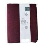 Bundle Deal- 2 Maroon Taped & Lined Curtains - Image 2