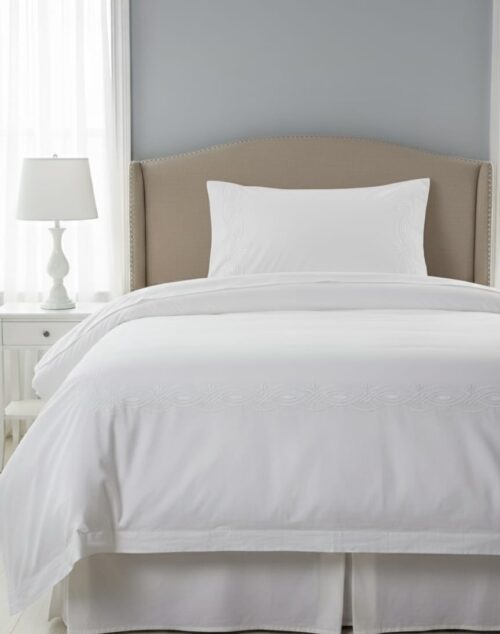 3/4 White Duvet Cover Set