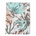 Taped Cafe Curtain- Coral Sea - Image 2
