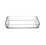 GLASS CASSEROLE TRAY REC 37 X 24CM BORCAM - Image 2