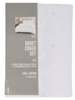 3/4 White Duvet Cover Set - Image 2