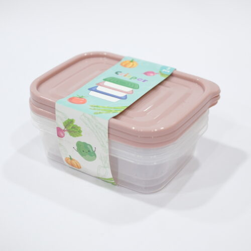 CRISPER 3PC CLEAR ACRYLIC CONTAINER SET LARGE