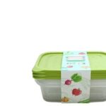 CRISPER 3PC CLEAR ACRYLIC CONTAINER SET MEDIUM