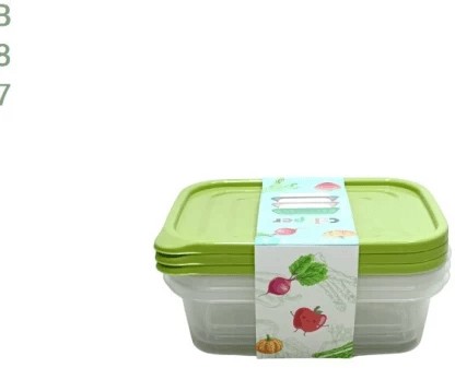 CRISPER 3PC CLEAR ACRYLIC CONTAINER SET MEDIUM