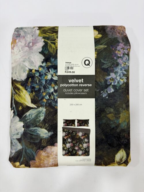 Velvet Reverse Duvet Cover Set- Queen - Image 2