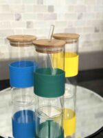 Glass Tumbler with Bamboo Lid
