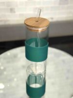 Glass Tumbler with Bamboo Lid - Image 3