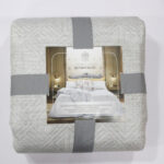 TEXTURED HORROCKSES 3 PIECE QUILT SET