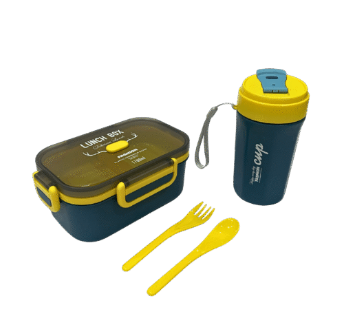 LUNCH BOX SET W/UTENSILS & CUP FASHION - Image 2