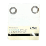 Blockout Eyelet Unlined Curtain- 137x213cm - Image 2