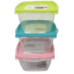 Plastic 1.3L Single Container- Square
