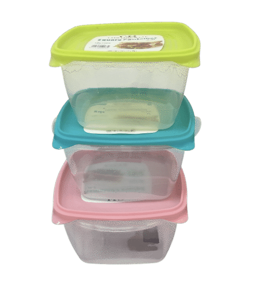 Plastic 1.3L Single Container- Square