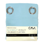 Blockout Eyelet Unlined Curtain- 137x213cm - Image 2