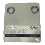 Blockout Eyelet Unlined Curtain- 137x213cm - Image 2