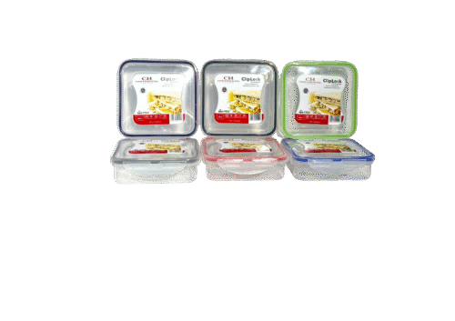 Plastic Clip Lock Sandwich Container- 600ml