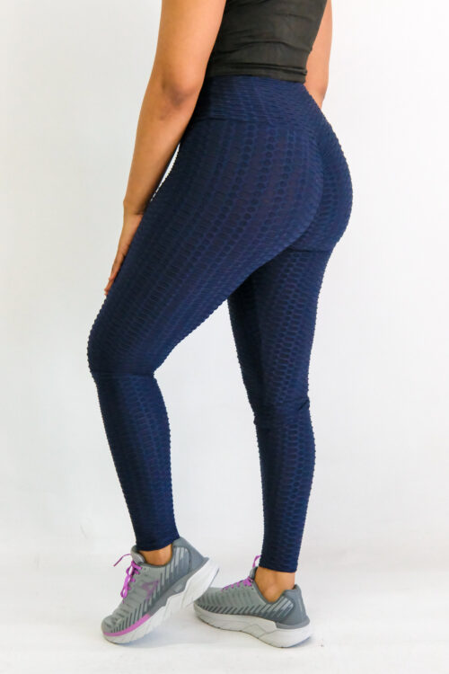 Ladies Bubble Leggings- Navy