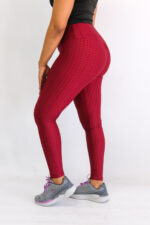 Ladies Bubble Leggings- Maroon