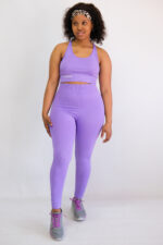 Ladies 2pc Long Pants Gym Set - Image 2