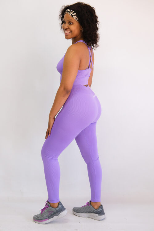 Ladies 2pc Long Pants Gym Set - Image 4