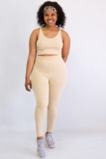 Ladies 2pc Long Pants Gym Set
