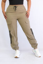 Athleisure Cuffed Nylon Joggers