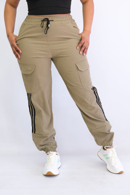 Athleisure Cuffed Nylon Joggers