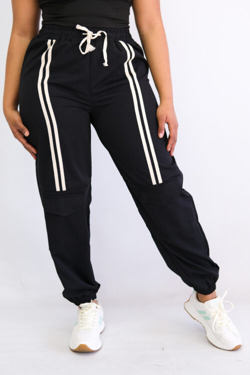 Athleisure Cuffed Nylon Joggers