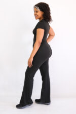 Ladies 2pc Loungewear Set - Black - Image 2