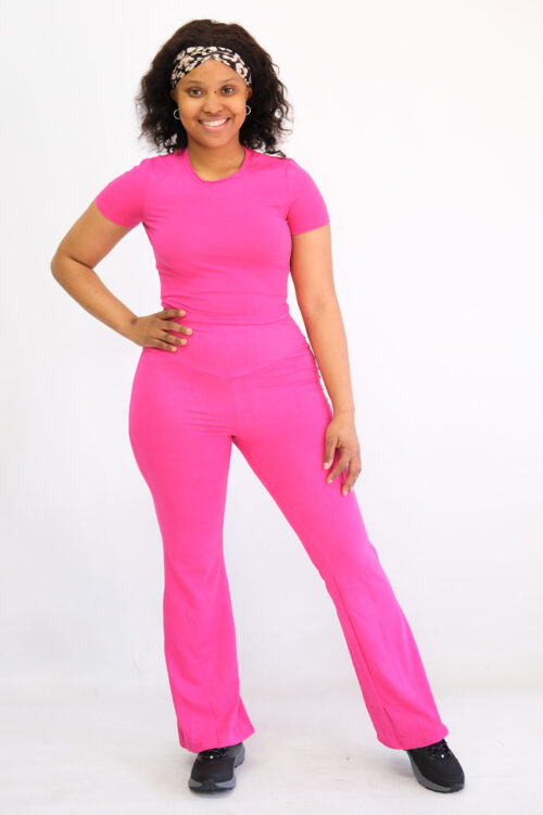 Ladies 2pc Loungewear Set- Pink