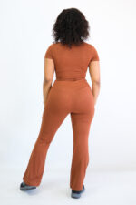 Ladies 2pc Loungewear Set - Brown - Image 2