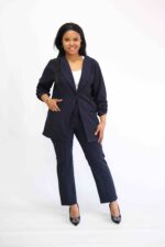Ladies Suit Pants - Navy