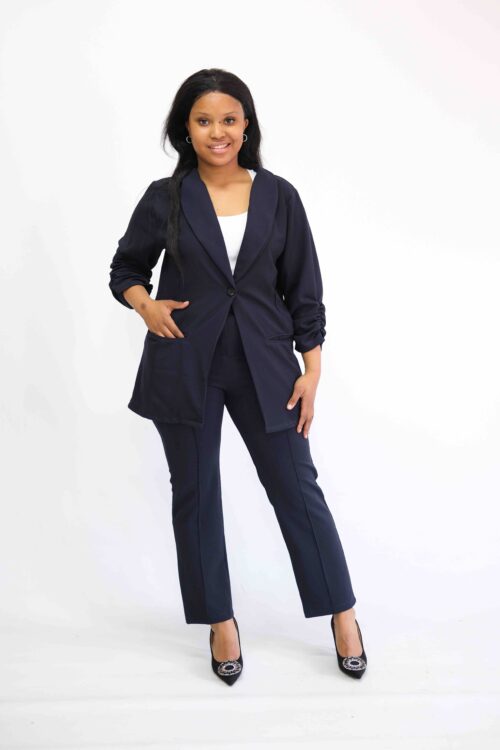 Ladies Suit Pants - Navy