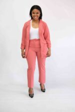 Ladies Suit Pants - Guava