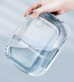 Rectangle 2 division glass container - Image 3
