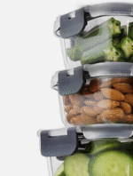 Square Glass Container 3 Piece Set - Image 2