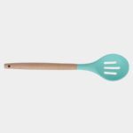 Xiaoye Kitchen Slotted Spoon w/ Wooden Handle - Image 3