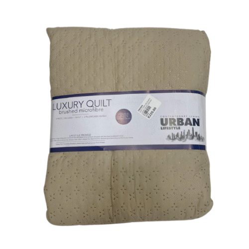 PLAIN LUXURY MICRO QUILT - 220X200