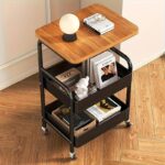 2 Tier Multifunctional Trolley W/Table Top