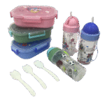 LUNCH BOX SET W/UTENSILS & CUP