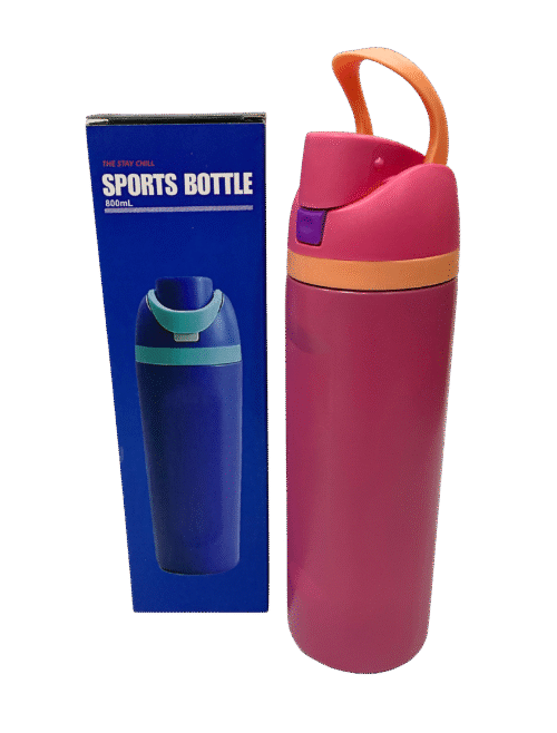 Insulated S/Steel Water Bottle w/Straw - 800ml - Image 4