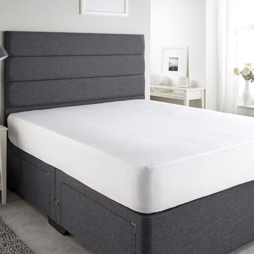 TERRY TOWELLING MATTRESS PROTECTOR - QUEEN