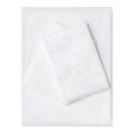 WHITE MICROFIBRE DUVET COVER - SINGLE - Image 2