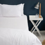 WHITE MICROFIBRE DUVET COVER - DOUBLE