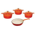7PC CAST IRON COOKWARE SET - Image 2