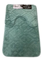 BUNDLE OF 2 - PLUSH MEMORY FOAM BATHROOM MAT SET - 2PC - Image 2