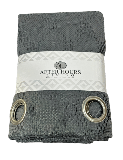 Bundle of 2 - Jacquard Lined Eyelet Curtain - 225x225 - Image 3