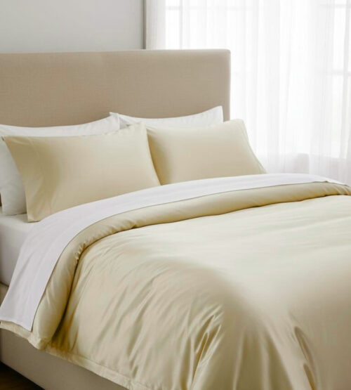 SATIN DUVET COVER SET - QUEEN (230X200)