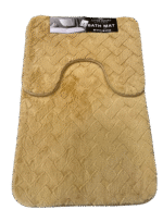BUNDLE OF 2 - PLUSH MEMORY FOAM BATHROOM MAT SET - 2PC - Image 3