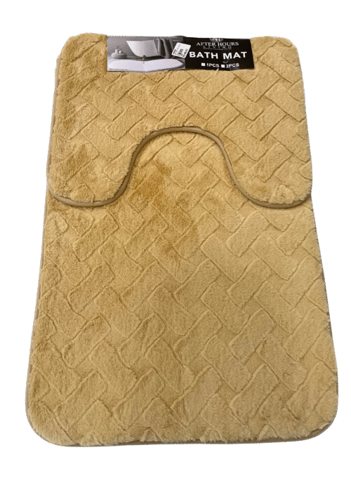 BUNDLE OF 2 - PLUSH MEMORY FOAM BATHROOM MAT SET - 2PC - Image 3