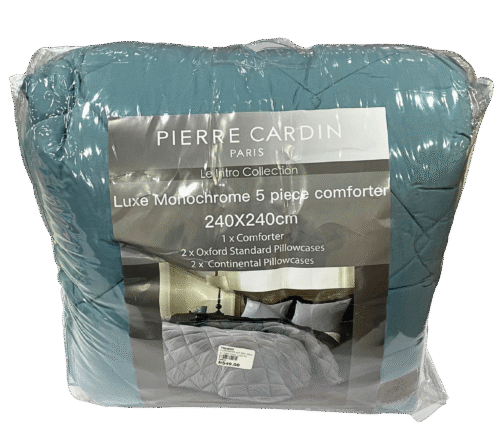 KING LUXE MONOCHROME 5PC COMFORTER - 240X240 - Image 3